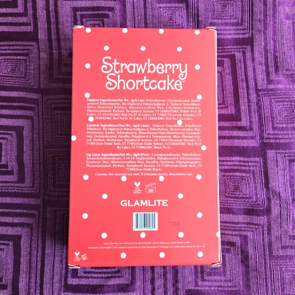 GLAMLITE Brand STRAWBERRY SHORTCAKE BERRY SWEET LIP KIT- VIRAL 💋 - Picture 2 of 2